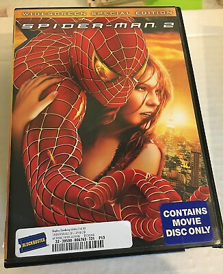 #ad Spider Man 2 DVD 2002 Special Edition Widescreen Movie Disc Only PG $3.99