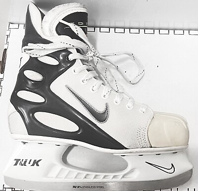 #ad Nike Zoom Air Ice Hockey Skates All White Sergei Federov Tuuk Blade Mint Elite $499.99