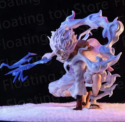 #ad One Piece Luffy Gear 5 Statue 7quot; Anime Sun God Nika PVC Collectible Figure $24.99