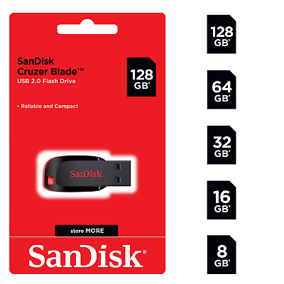 SanDisk 8GB 16GB 32GB 64GB 128GB USB Flash Drive Thumb Memory Stick Pen Lot Pack $149.95