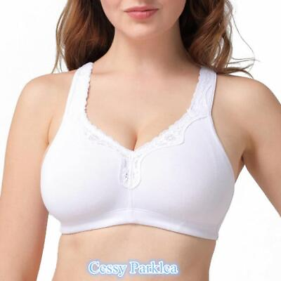 #ad H J2 4 quot;Laislaquot; Full Coverage Non Wired Non Padded Minimizer Cotton Bra AU $15.80