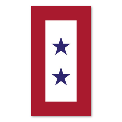 #ad Blue Star Service Flag 2 Star Magnet $3.49