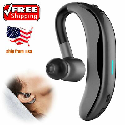 #ad Single Bluetooth Earbuds Wireless Headsets Handsfree for Phone Noise Cancelling $18.79