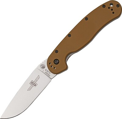 #ad Ontario Company ON8848CB Rat I Coyote Tan Tactical Folding Knife $44.59