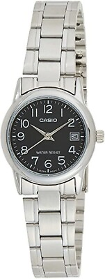 #ad Casio LTP V002D 1B Women#x27;s Standard Stainless Steel Easy Reader Black Dial Watch $31.50