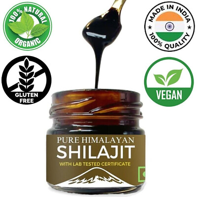 #ad Pure Shilajit Resin with Spoon High Nutritional Potency Plant Derived Minerals $21.61