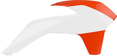 #ad Orange White Radiator Shroud Polisport 8417400001 $39.95