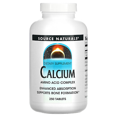 #ad Source Naturals Calcium 250 Tablets Dairy Free Egg Free Gluten Free No $19.24
