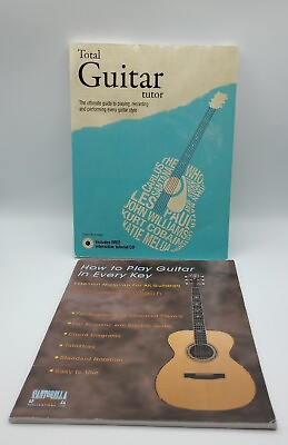 #ad Guitar Instructional Books Lot of 2 Total Guitar Tutorial Howard Wallach $14.99