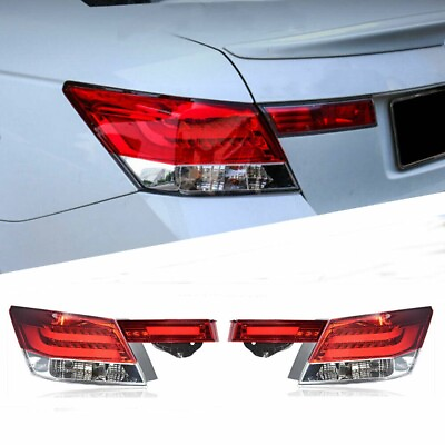 #ad 4pcs Red LED Tail Lights For Honda Accord 2010 2011 2012 2013 rear Lamps $168.99