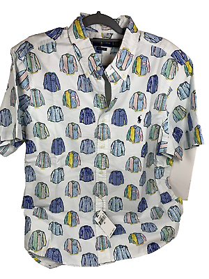 #ad Ralph Lauren NWT#x27;s Classic Fit Short Sleeve Colorful quot;Shirtsquot; Design size XL $49.98