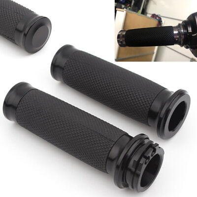 #ad 1 Inch Motorcycle Handle Bar Hand Grips Fit for Harley Sportster XL1200 883 Dyna $15.99