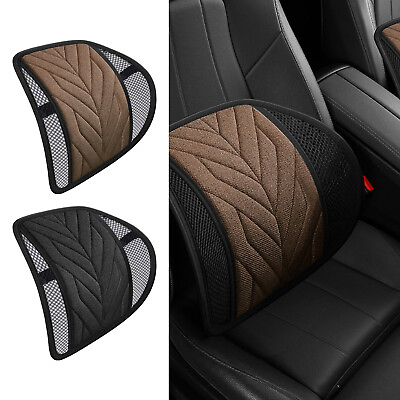 #ad Portable Car Lumbar Support Cushion Pillow Four Season Driving Seat Backrest $16.81