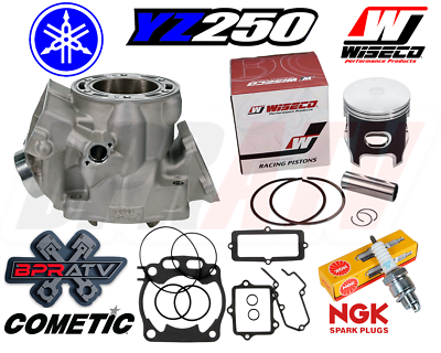 #ad Yamaha YZ250 YZ 250 Top End Rebuild Kit Cylinder Wiseco Piston Cometic 1999 2024 $548.99