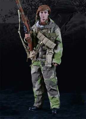 #ad New UD9018 WWII British Commando Sniper 1944 1 6 Action Figures In Stock Gifts $240.45