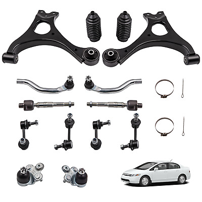 #ad 14Pcs Suspension Kit Front Lower Control Arms for Honda Civic 2006 2011 K620382 $109.84