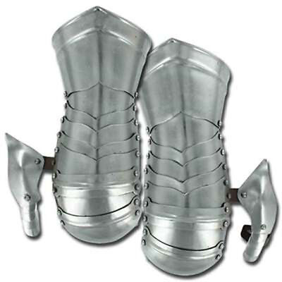 #ad Medieval Knights Forged Mild Steel Penaissance Mitten Cuff Gauntlet Set Armor $103.39