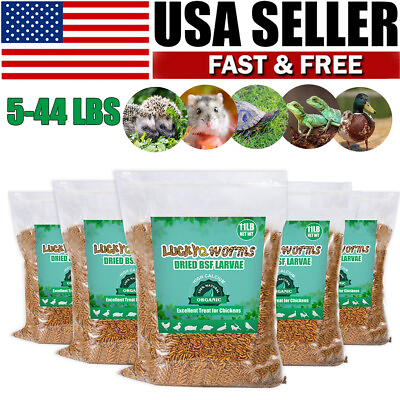 #ad Lot Premium Dried Black Soldier Fly Larvae for Chickens Birds Food More Calcium $168.98