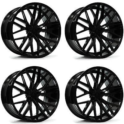 #ad Set 4 22quot; Axe Wheels EX30 Gloss Black 22x9 Wheels 5x4.5 35mm Rims $2100.00