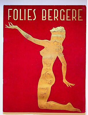#ad Folies Bergere Programme 1958 VG 3.5 $32.00