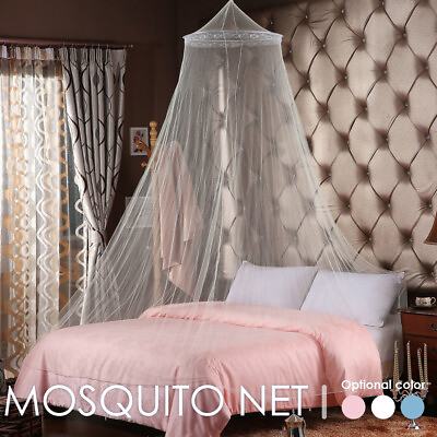 #ad Dome Mosquito Net Canopy Fly Insect Protect Single Entry For Double King Bed CV $20.49