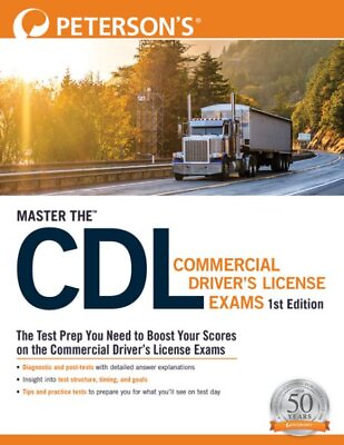 #ad Master The™ Cdl Commercial Drivers License Exams Paperback by Peterson#x27;s CO... $18.84