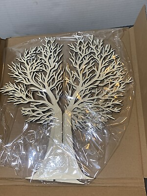 #ad Wood Tree Crafts 3D Tree of Life Sign Ornament Natural Wood Artificial Table $14.99