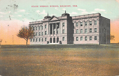 #ad State Normal School Kearney Nebraska Early Postcard Used in 1909 $12.00