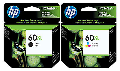 #ad GENUINE NEW HP 60XL CC641WN CC644WN Ink Cartridge 2 Pack $32.99