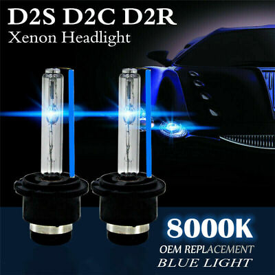 #ad 2 Pcs D2S 55W 8000K HID Xenon Replacement Low High Beam Headlight Lamp Bulbs $9.88
