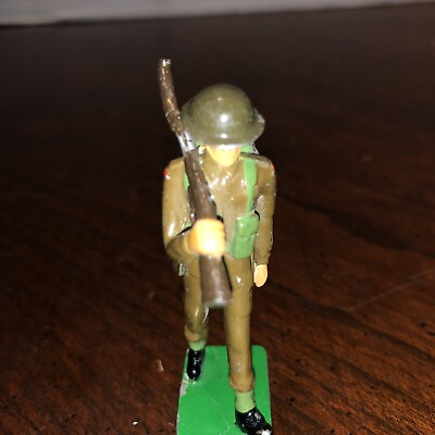 #ad vintage World War 1 lead soldier 1 by CFS 2 3 8 Tall $12.37
