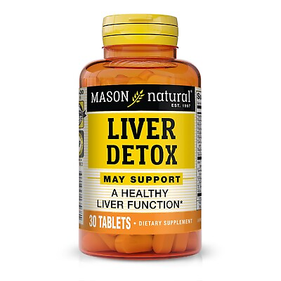 #ad Mason Natural Liver Detox with B Vitamins Liver Function amp; Detoxify 30 Tabs $10.65