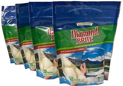 #ad 4 Bags 120 Total Diamond Brite Automatic Dishwasher Detergent $24.99