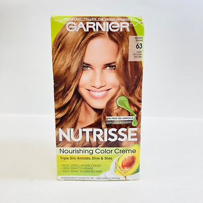 #ad Garnier Nutrisse Color Creme Brown Sugar 63 New Box Damaged Haircolor $7.49