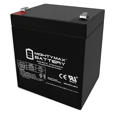 #ad Mighty Max 12V 5AH SLA Battery Replacement for GT12080 HG $17.99