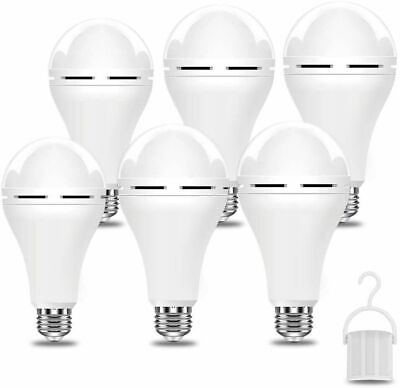 #ad 12W 80W Led Bulb Rechargeable LED Light Bulbs with Battery backup Emergency $29.68