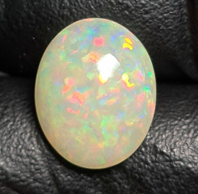 #ad Natural Ethiopian Opal White Based Oval Shaped Size: 14x12mm WT. 5 Cts $69.00