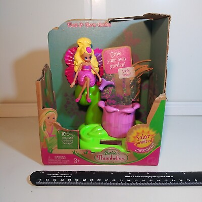#ad Barbie Thumbelina Solar Powered Movement Grow Your Own Garden Plant And Grow... $39.99