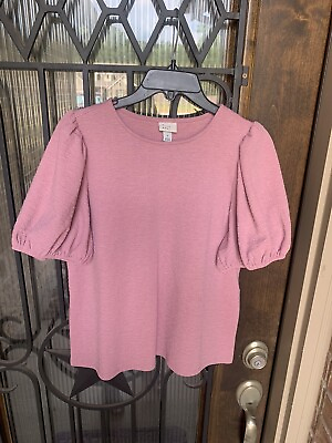 #ad Pink Top Blouse A New Day Small $8.99