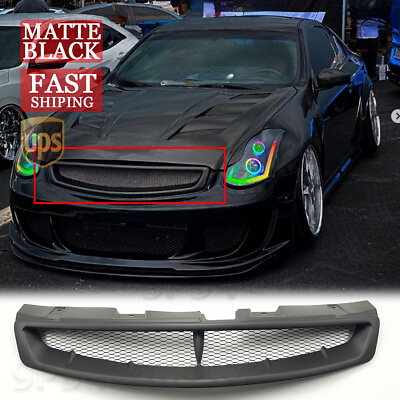 #ad For Infiniti G35 2DR Coupe 03 07 Textured JDM Sport Style Front Hood Mesh Grille $57.99