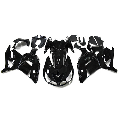 #ad #ad Fairing Kit For Kawasaki ZX 14R ZZ R1400 2006 2011 07 08 09 10 Bodywork Black $356.95