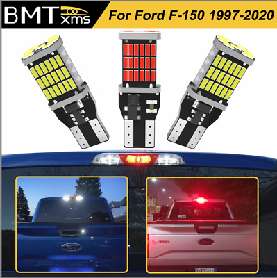 2 White 1 Red 912 LED Cargo Third Brake Light Bulbs for Ford F150 F250 1997 2021 $11.99