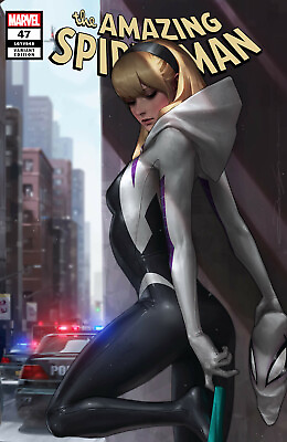 #ad Amazing Spider Man 47 Marvel 2020 Jeehyung Lee Spider Gwen Stacy Variant Pin Up $20.00