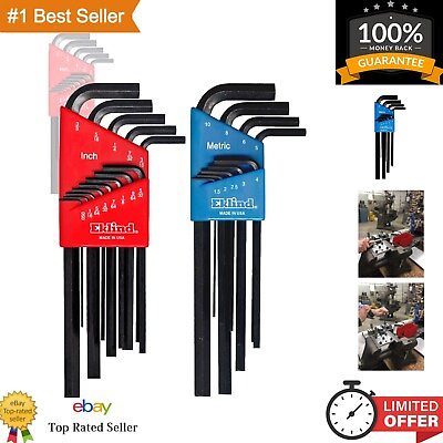 #ad Hex L Key allen wrench Combo Long Inch MM 2 sets 22pc $42.15