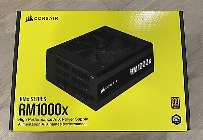 #ad Corsair RM1000x 1000W 80GOLD Fully Modular ATX Power Supply Black $104.00