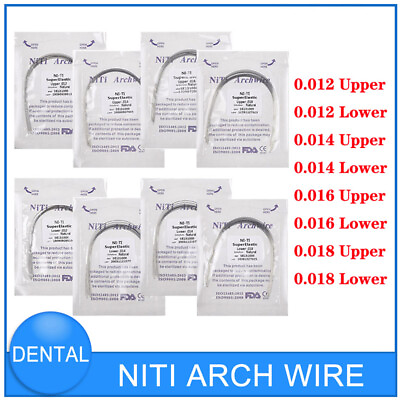 #ad 10 100PCS Dental Orthodontic Round Arch Wire Super Elastic NITI Natural Form USA $6.29