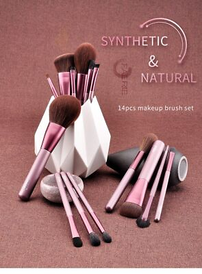 #ad Synthetic Hair Makeup Brushes Face Blending Brush Kit Women Cosmetic Supplies $78.53