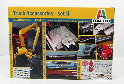 #ad Italeri 3854 Truck Accessories Set 2 1 24 New Truck Parts Model Kit $54.99