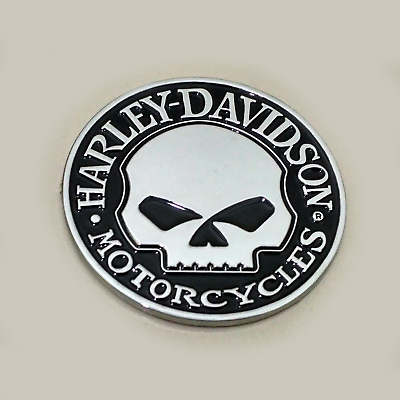#ad 3D Willie G Skull METAL Emblem Badge For Harley Davidson Tank Trunk $25.00