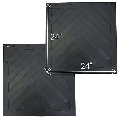 #ad Mud Flaps 24quot;x 24quot; Semi Truck Trailer Heavy Duty 1 4quot; Thick Rubber 1 Pair $42.00